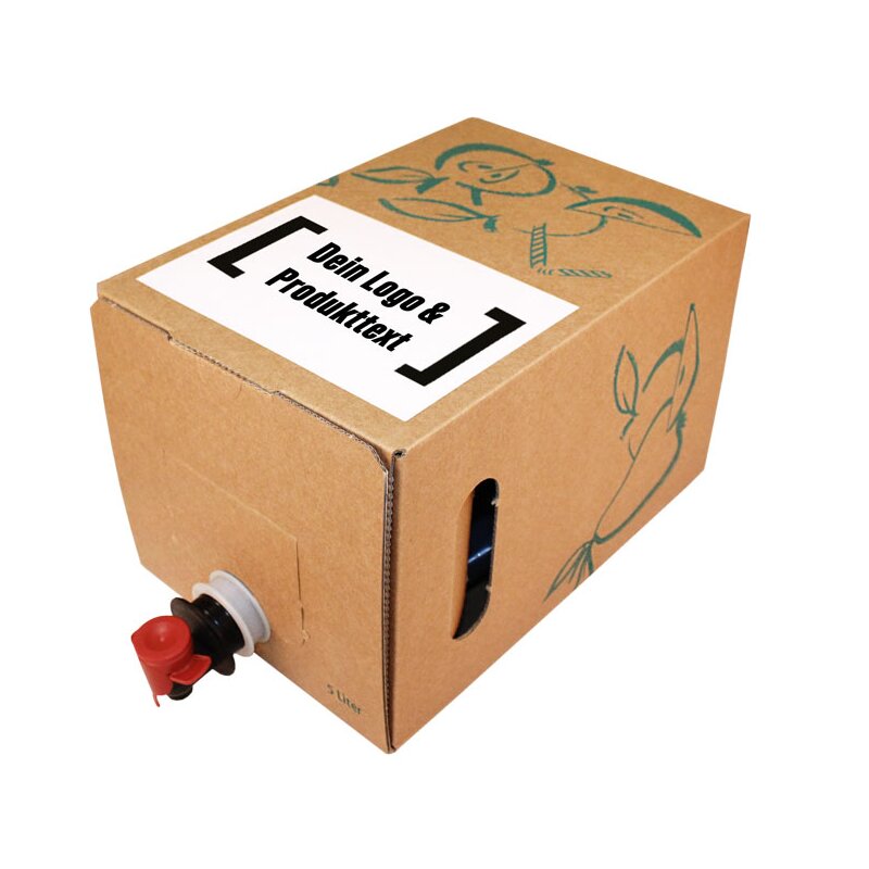 Etiketten für Bag-in-Box indiv. bedruckt 74x105 mm (DIN A7) Folie transparent