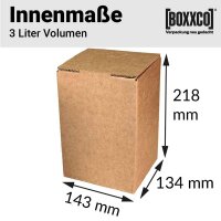 Komplettset Bag-in-Box 3 Liter I 148x139x228 mm
