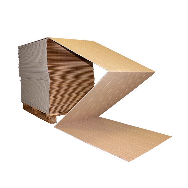Endloswellpappe 100x200 mm zweiwellig braun | Zick-Zack Wellpappe