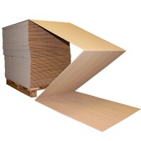 Endloswellpappe 100x200 mm zweiwellig braun | Zick-Zack...