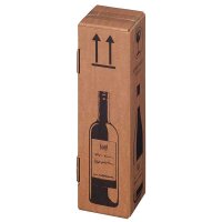PREMIUM Flaschenversandkarton für 1 Flasche (0,75 -...