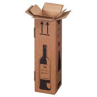 PREMIUM Flaschenversandkarton für 1 Flasche (0,75 -...