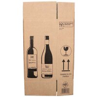 PREMIUM Bottle Shipping Box for 6 Bottles (0.75 - 1L) | 305x212x368 mm | Wine Box