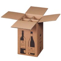 PREMIUM Flaschenversandkarton für 12 Flaschen (0,75...