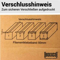 Dangerous goods packaging 175x155x215 mm | Certified UN-certified corrugated shipping carton I FEFCO 0201