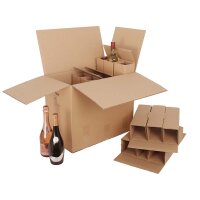BOXXwell Flaschenkarton | 15 Flaschen 0,75 - 1 L |...