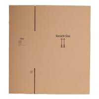 BOXXwell Flaschenkarton ohne Gefache | 18 Flaschen 0,75 - 1 L | 610x285x380 mm